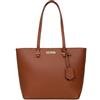 GALLUDIWILS Borsa Donna Grande in Pelle Sintetica, Tote Bag Elegante per Ufficio e Tablet, Borsa a Spalla Donna, Capiente con Tasche e Zip, Ideale per Lavoro, Shopping e Viaggi - Marrone