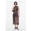 Desigual, Abito a stampa floreale, Donna, Poliestere, Nero, L