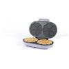 Giles & Posner Double Heart Waffle Maker - UK PLUGGED 34cm Aluminium Non-Stick Plates, PFAS-Free, Adjustable Temperature Dial, Power/Ready Indicator Lights, 1400 W, Purple, Sorbet Collection
