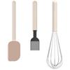 Mepal - Set da Pasticceria 3 pezzi (Spatola Grande + Pennello + Frusta Grande) Chef it - Set per Panettieri - Resistente al Calore - Utensili da Cucina - Chalk