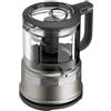 KitchenAid Mini Robot da Cucina 830ML, Tritatutto Elettrico Compatto 2 Velocità e Pulse, Leggero e Facile da Pulire, Contour Silver