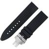 ROUHO Cinturino Silicone 21mm 23mm Ondulato Gomma Orologio Fibbia Acciaio Inossidabile Morbido Ricambio per Chopard Mille Miglia Series