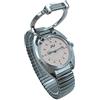 VISIONU Orologio Tattile al Quarzo per Non Vedenti o gli Anziani con Bracciale Elastico,Quadrante Rosa