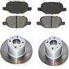 HOFFCAR KIT FRENI POSTERIORI compatibile con Alfa Romeo 147 - DISCHI + PASTIGLIE OEM: FDB1349 | DDF067 |SOSTITUZIONE DIRETTA|BASSA POLVERE|SILENZIOSO