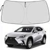KDOWES Parasole per parabrezza per Lexus NX NX250 NX350 NX350h NX450h+ SUV 2022-2024, parasole a 4 strati, copertura parasole pieghevole, blocco raggi UV (Lexus NX 2022-2026, 152 x 87,6 cm)