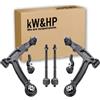 kW&HP KIT 6PZ BRACCETTI RINFORZATI ANTERIORI COMPLETO CON TESTINE+TIRANTI STERZO PER PANDA 2° SERIE