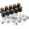 FNERRMEVC Per YZF R1 R6 R3 R25 XJ6 FJR1300 XT600 TDM 850 900 Tmax Nmax Xmax 125 155 5mm 10PCS Parabrezza Viti Parabrezza Bulloni Kit bulloni carenatura(Argento)