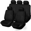 FELEA Coprisedili Auto per Renault Scenic E-Tech 2024-2025, Compatibile con Airbag Laterale, Coprisedili Auto per Anteriori e Posteriori,Black- 5 Seats