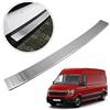 Chromemaster | Protezione paraurti Posteriore | Compatibile con VW Crafter dal 2017- | Acier inox brossé, argent mat | Protezione paraurti protegge la vernice del paraurti dai graffi