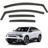 AirFlux Set di 4 deflettori d'aria compatibili con Citroen C4 Coupé SUV 5 porte 2021 2022 2023 2024 2025.