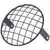 Generic Copertura a griglia in rete per faro anteriore da 7 pollici per moto, mascherina universale per faro anteriore da Cafe Racer, griglia in metallo con motivo a diamante e protezione (Nera)