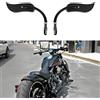 DREAMIZER Specchietti Retrovisori Moto Universali Filettatura M10 M8, Mini Retrovisore a Forma di Foglia Compatibile con Harley Touring Softail Sportster CVO e Altre Moto