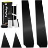 CarDesign AI Pellicola protettiva rivestimento del montante B/C esterno per Audi A3 8L 1996-2006 e S3/RS3 (5 porte, compatta): copertura sinistra/destra anteriore/porta posteriore (nero lucido)