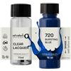 SD COLORS BLU 720 - Vernice per ritocchi, 15 ML, per riparazione graffi e scheggiature, codice colore 720, colore: blu (vernice + laccato)
