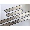 SANSHAOWUDI 4Pezzi Acciaio Inossidabile Auto Battitacco Soglia Porta per VW Golf 7 7.5 8 MK7 MK8 R 2020, Esterno Battitacco Protezione Plates Anti-Graffio Scuff Car Styling Accessorio,B