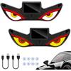 Suevut 2 Pezzi Solar Demon Eye LED per Auto, LED Dinamici con 5 Modalità