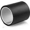 Hopton Pellicola per auto in carbonio nero, 10 cm x 300 cm, 1 rotolo con raschietti in plastica