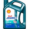 Shell 550053816 Advance 4T AX7 10W40 (SM/MA2), Blu, Taglia Unica