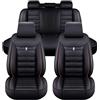 Generico Coprisedili auto per Audi A1 Sportback 2011-2024, Copri sedile auto a copertura totale 3D, Antigraffio e antimacchia, Set di coprisedili per 5 posti
