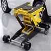 VEVOR Cric Idraulico a Carrello 2 Tonnellate in Acciaio, Cric Idraulico da Pavimento a Basso Profilo, a Pistone Singolo con Ruote, Altezza di Sollevamento 150-435 mm, Multiuso per Auto, Moto, Quad