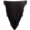 Generic Cupolino Moto Motociclo addominali Doppia bolla parabrezza carenatura for parabrezza for il parabrezza adatta for Yamaha YZF R6 2003-2005 04 Nero Parabrezza Moto