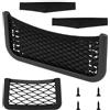 MERVYNGLYNNHUNTER 2pz Rete Portaoggetti Auto,Portaoggetti Auto,Organizer da Bagagliaio,Rete Bagagliaio Auto Tasca Organizer,Rete Portaoggetti Autoadesiva con Viti e Bande Elastiche