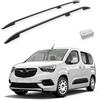 TURTLE Compatibile con Opel Combo Life 20192024 / Barre portatutto Crown Versione Lunga | Nero