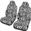 KAPPTYY Coprisedili per Auto con Stampa Zebra, Copertura Sedile Anteriore in Tessuto, Compatibile con Airbag, Comfort Automotivo, per Camion e SUV