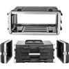 VEVOR Armadio Rack per Server 4U, Armadio Server 4U per Amplificatori Processori Controller Profondità Interna 468 mm Chiusura a Torsione Incassata Pannelli Anteriori Posteriori Rimovibili