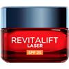 L'Oreal Paris L'Oréal Paris Revitalift Laser Tripla Azione Crema Giorno Anti-Età SPF 25, con Pro-Retinolo, Acido Ialuronico e Vitamina C, Riduce Rughe, Idrata e Illumina, 2x 50ml