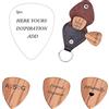 OXYEFEI 3 Plettri per Chitarra personalizzati con Inciso, Scatola per Plettri per Chitarra con Portachiavi per Elettrica, Acustica, Classica Chitarra (Stile 1)