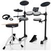 Pearl ERS1000 eRoadshow Amazon - Set esclusivo completo di batteria elettronica completa con quattro cuscinetti in rete silenziosi, due controller per pedali, cuscini per piatti, trono, supporto per