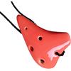 WMXD principianti ocarina Mini Ocarina Collana A 6 Fori Ciondolo Carino Sei Fori Super Treble F Key SSF Strumento Musicale Ocarina Portatile ocarina professionale (Color : 04)