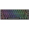 Louttary Tastiera Meccanica 61 Tastiera Hot Swap A Luce Mista Accessori per Ufficio Tastiera da Gioco Nero ASSE Ciano