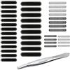 CKANDAY Confezione da 16 adesivi antipolvere in metallo e 24 adesivi in rete anti polvere con pinzette, adesivi antipolvere per altoparlanti compatibili con 12 11 8 7 Pro Max Mini X XS XR Plus
