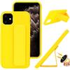 UJNHGQ Supporto magnetico con cavalletto, custodia per cellulare con cinturino da polso per iPhone 16, 15, 14, 13, 12, 11pro Max, XR, 8Plus, giallo, per iPhone 15 ProMax