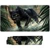 WEISHIWE Tappetino Mouse XXL 600 x 300 mm- Tappetino Mouse Gaming Pantera Nera Mousepad- Controllo Preciso Migliora la Velocità e la Precisione- Tenuta Stabile- Lavabile- Accessori Scrivania i-306