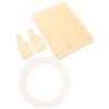 OHPHCALL Kit Giunzione per Nastro Magnetico da 1/4 Pollice, Blocco di Allineamento 10 Pollici, in Pp Bianco per Restauro Audio in Studio e Registrazioni Sul Campo