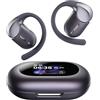 TOZO X2 Pro Cuffie Bluetooth 6.0 con Schermo Touch Intelligente da 1,75", Assistente AI Integrato, Traduzione in Tempo Reale Multilingue, Audio Hi-Res LDAC, Multipoint, 36 Ore di Autonomia, IPX7