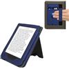 kwmobile Custodia Compatibile con Kobo Clara BW/Colour - Cover Chiusura Magnetica Autosleep con Leggio e Portatessere - blu scuro