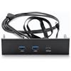 Sxhlseller USB 3.2 Gen2x2 Front Panel Hub per PC | Drive Bay da 5,25 con 2 Porte USB-A e 1 di Tipo C | Trasferimento di Dati Ad Alta velocità da 20 Gbps | Connettore di 19-pin e Tipo-E
