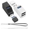 YACSEJAO 2 mini hub di espansione USB 3.0, distributore USB portatile 1 in 3 out, trasmissione dati multi-porta ad alta velocità per laptop, PC, disco U, unità flash, mouse, ecc
