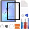 SwarKing Display Glass vetro frontale esterno esterno vetro di ricambio incl. connettore compatibile con Huawei MediaPad T3 10 & Huawei AGS W09 9,6 pollici (nero)(no schermo LCD)con kit di riparazione