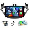 Inefala 4+128G Autoradio per Opel Corsa 2015-2019/Opel Adam 2013-2016 Android 15 mit 9'' In-Cell Schermo Soporta Wireless Carplay und Android Auto Mirror Link Radio FM/RDS GPS WIFI Bluetooth SWC