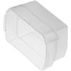 vhbw diffusore compatibile con Nikon SB-800, SB-80DX, SB-50DX flash, fotocamera - plastica trasparente/bianco, 4,4 x 7,3 cm