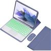 VLEAQC Custodia con Tastiera e Mouse per Samsung Galaxy Tab A8 10.5 Pollici 2022, Tastiera Bluetooth Wireless Rimovibile retroilluminata, touchpad Intelligente, Leggera con portapenne,Viola