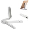 BAOWUABJ Supporti e supporti per tablet regolabili, supporto per iPad, supporto per tablet portatile per iPad, tablet Kindle Fire, supporto per telefono cellulare da tavolo, bianco