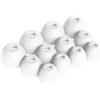 Okuli 12 x Gommini Auricolari in Silicone Ricambio per Sony WF-C500 Auricolari Cuffie in Bianco
