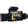 Sxhlseller Dash Cam a 4 Canali con Vista Panoramica a 360 Gradi |Telecamera di Sicurezza per Auto GPS WiFi 4K 5G con Visione Notturna G-Sensor, modalità Parcheggio 24 Ore e Controllo App,