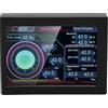 banapoy Mini Schermo USB IPS da 3,5, Display Temperatura PC CPU RAM HDD Monitor Dati, Pannello Sensore Display Monitor Temperatura Computer, Case Computer Schermo Secondario per Desktop